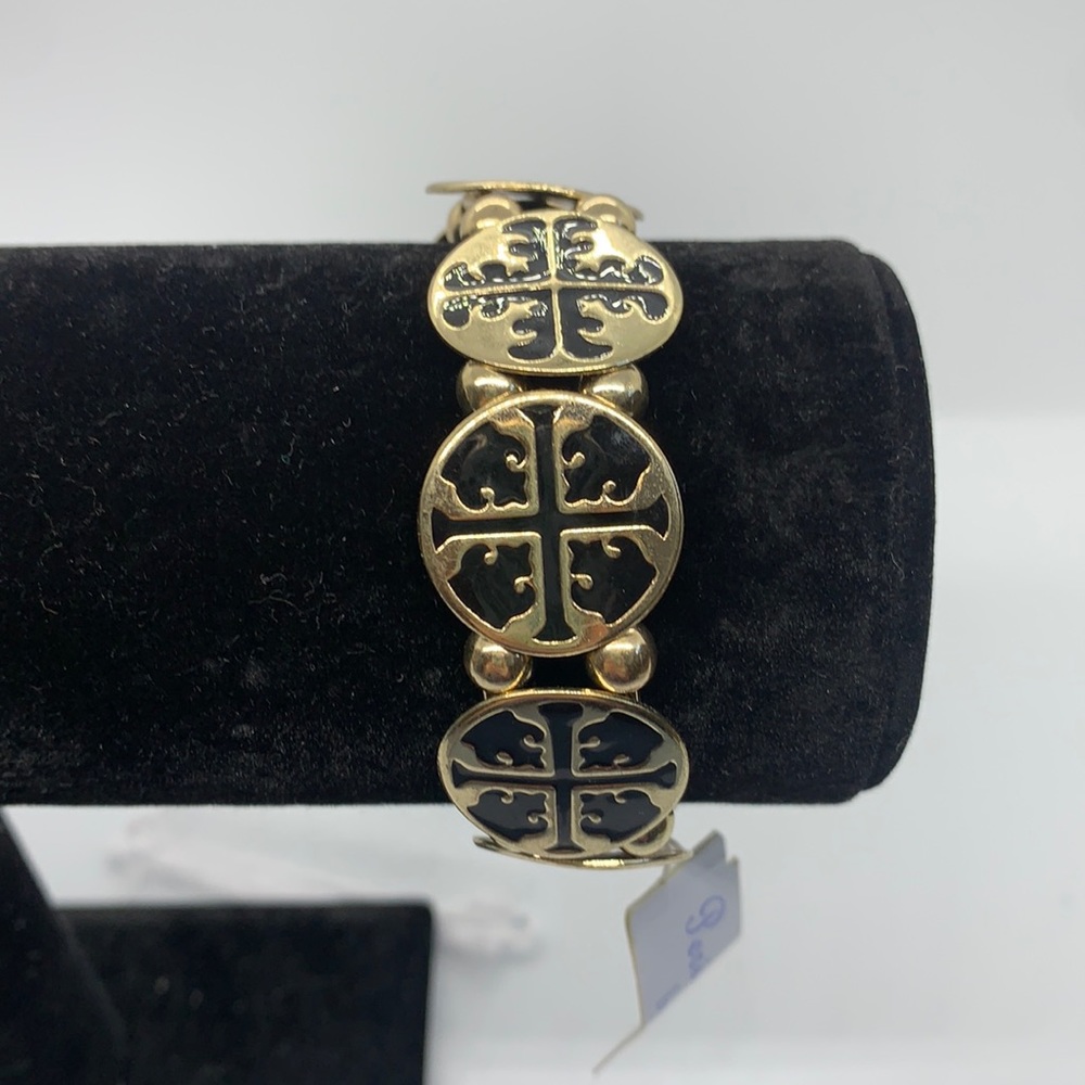 Periwinkle by Barlow Gold Black Bracelet NWT
